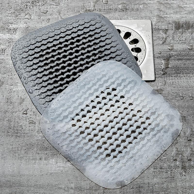 Silicone Floor Drain Hair Filter Catcher Kitchen Sink Plug Filter Stopper Shower Bathtub Drain Strainer Cover Bathroom Supplies