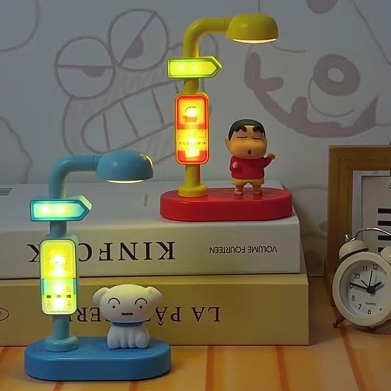 Crayon Shin-chan Lamp Toys Ornament Glowing In the Dark Lights for Anime Fans Gifts Cartoon Shin-chan Statues Lights Decoration