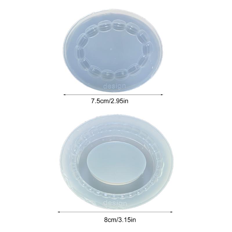 Oval Border Silicone Mold Fondant Mould Cake Decorating Tools Chocolate Gumpaste Mold Sugarcraft for Wedding Birthday