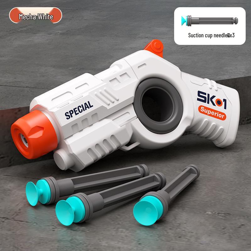 Children's Mini Spin Launcher Toy Revolver - Fingertip Spinner Gift for Boys with One-Key Cocking