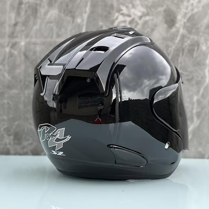 Ram5 Bright Black Half Helmet Men and Women Motorcycle Off-Road Summer Helmet Downhill Racing Mountain Cross Casco Capacete