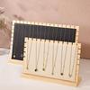 Creative Solid Wooden Jewelry Display Frame Fashion Necklace Holder Pendant Support Stand for Jewelry Showcasing