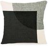 Black Geometric Pattern Pillow Case Home Decor Suitable for Office Sofa Cushion Living Room Garden Car Cushion Cover