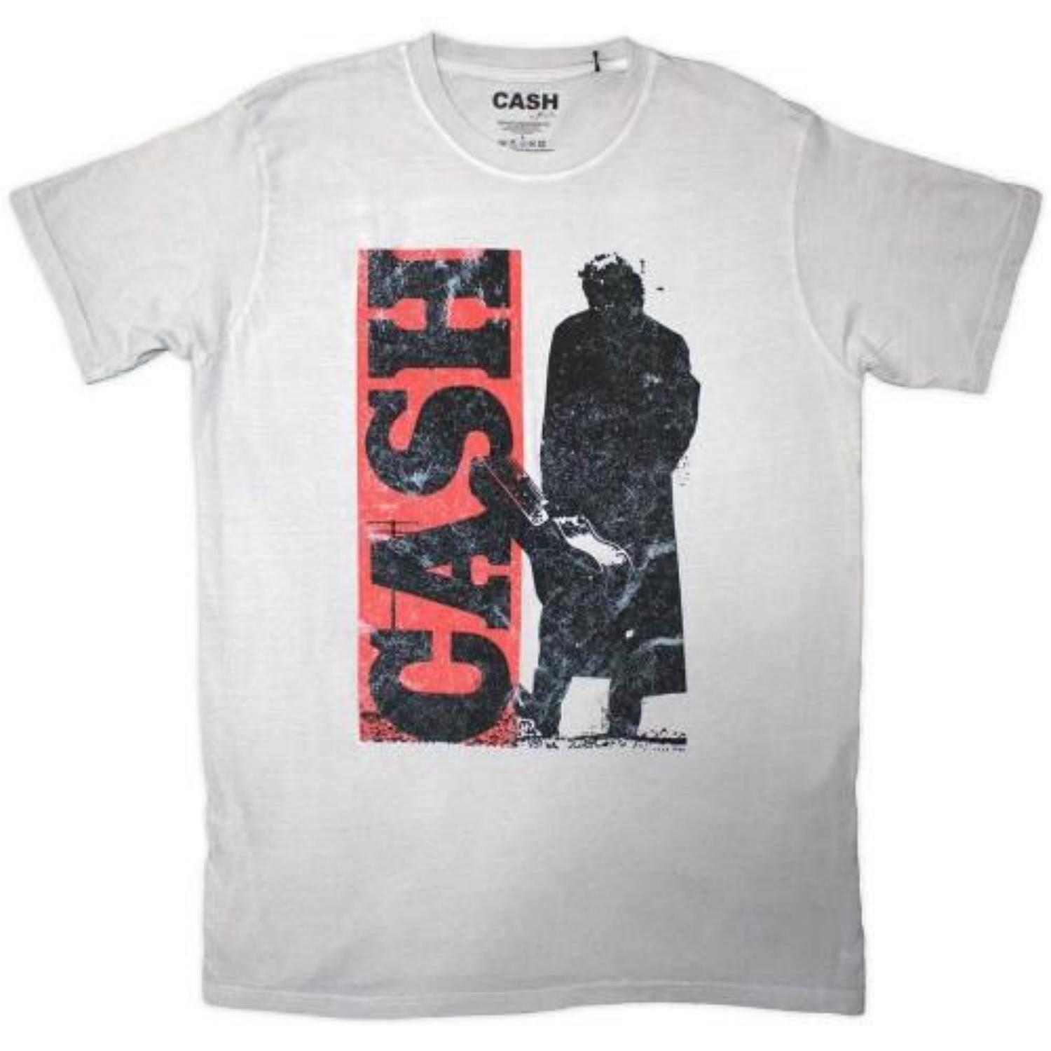 Johnny Cash Unisex Adult Silhouette T-Shirt S