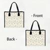 Floral Print Tote Bag Casual Large Capacity Daily Shoulder Handbag for Women