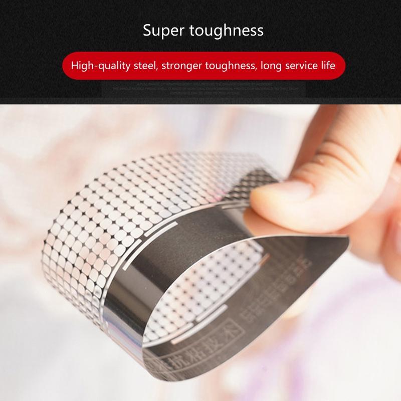 Stainless Steel Ruler with 1020 Blank Grids  Ruler Tool