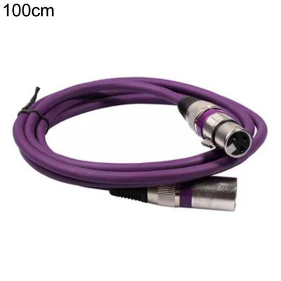 Audio Cable Shielded Anti-interference 100/180cm 3Pin XLR Male to Female Microphone AUX Cord for Mixer