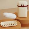 Soap Container Travel-friendly Soap Holder Waterproof Soap Storage Boxes with Drain Tray for Travel Removable Design Compact