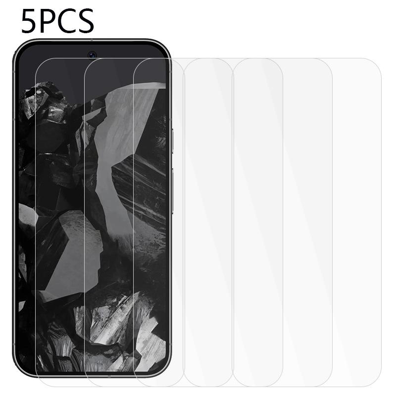 

5PCS For Google Pixel 9 Pro XL Screen Protector 2.5D Arc Edge Tempered Glass HD Clear Film As Shown A