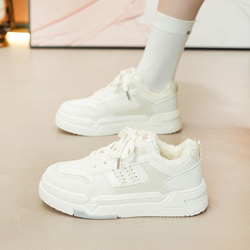 Winter New Velvet Ins Student Height-increasing Sports Board Shoes Casual Cotton Shoes DY