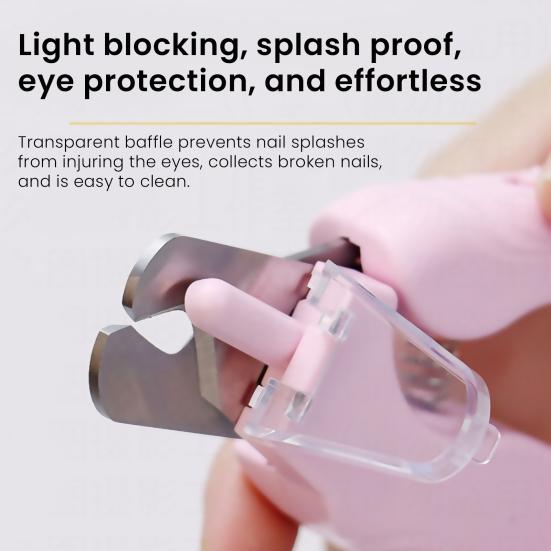 Pet Nail Trimmer with LED Light Rechargeable 2-in-1 Nail Clipper Grinder Safe Cat Nail Trimmer