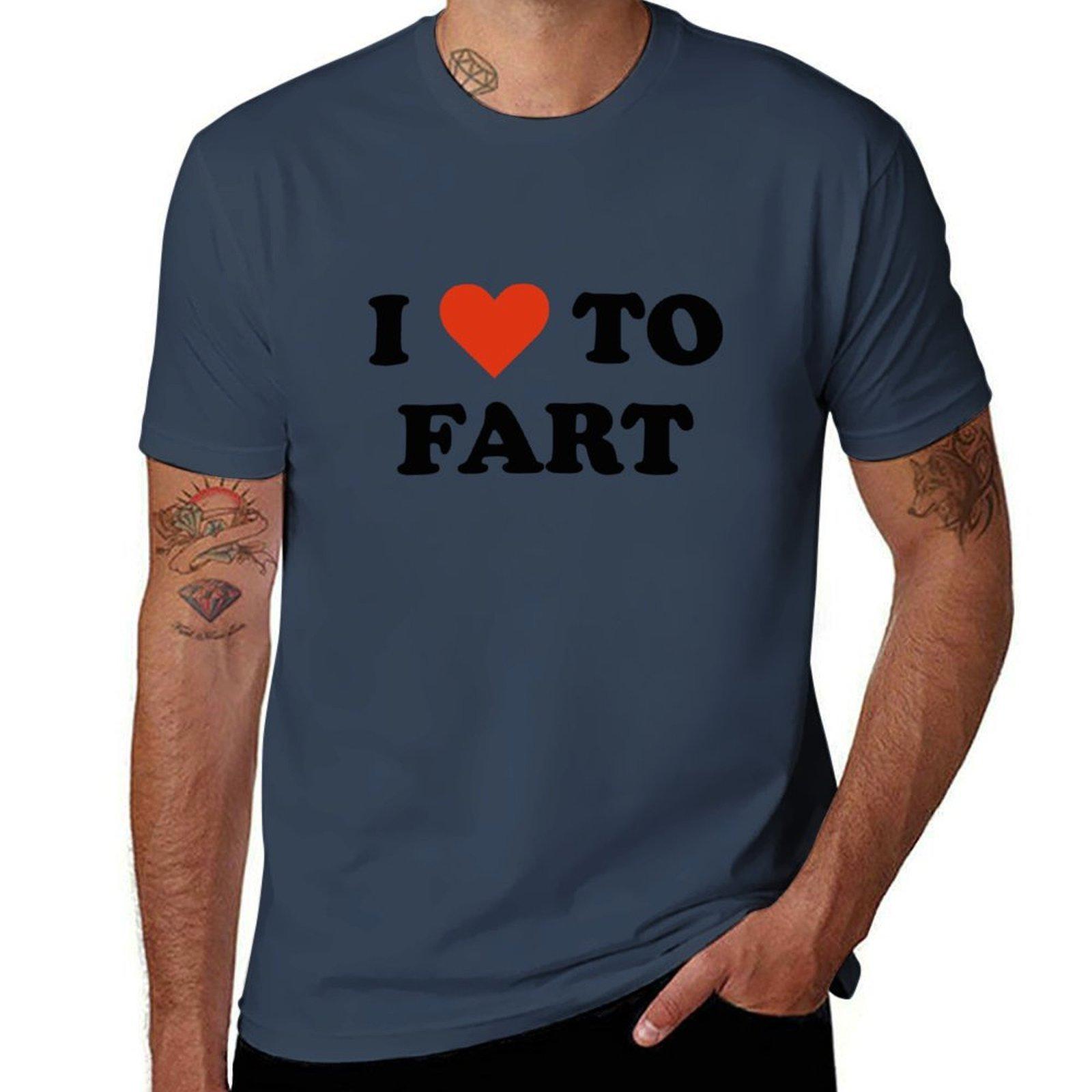 I Love To Fart TShirt Casual Street Style Short Sleeve Tee S