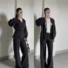 2025 Autumn Knit Cardigan & Wide-Leg Pants Set – European & American Fashion