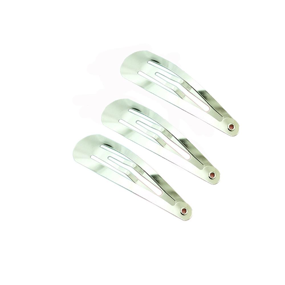3-9cm Metallic Snap Simple Hair Barrettes Pins Hairgrip for Hair Decoration