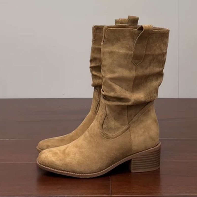 

Мягкая кожа, ботинки Мартин, маленькие ботинки на скрытой платформе, женские новые осенние ботильоны средней высоты с толстым каблуком, ботинки-чулки 40 хаки