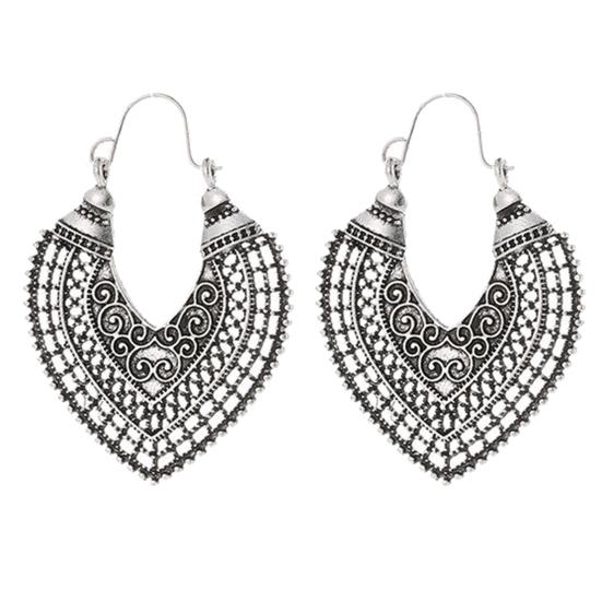 

Earrings Women Bohemian Alloy Women Bohemian Ear Pendant серебряный