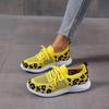 Women's casual sports shoes, new round head lace-up flat-bottomed comfortable mesh shoes 3
