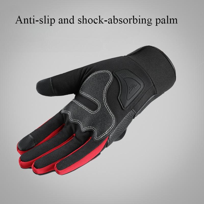 Winter Motorcycle Gloves for Men and Women, Touch Screen, Anti-slip, Anti-fall, Anti-splash, Windproof, Motorcycle Warm Gloves
