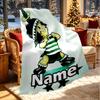 Custom Name Personalized Club Santos Laguna Print Blanket, Home Decor, Bedroom, Sofa, Camping, Couch, Gifts for Birthday ChristmasEnthusiasts