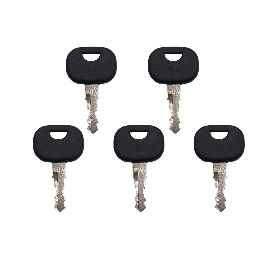 5 Pcs 14603 Ignition Key Fits Various Ford New Holland JCB Terex Volvo Backhoe Models Skytrak Volvo mini-excavators