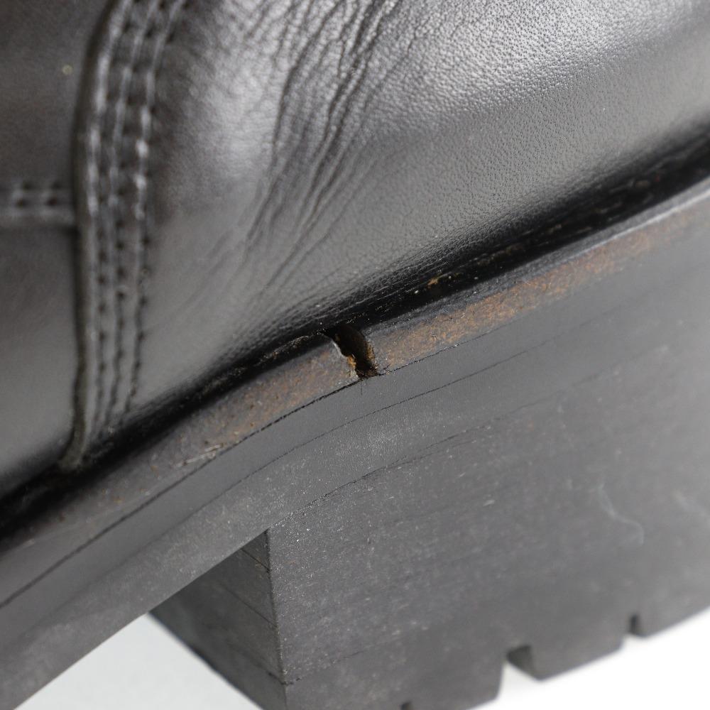 CHANEL boots Sports line black leather Women Used