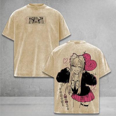 Kitagawa Marin My Dress Up Darling Clothing Men Women Manga T-shirts Washed T Shirt Casual Cotton Tee Harajuku Unisex Tshirt