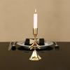 Candle Holder Stand Bow Design, Elegant, Candlestick Dinner Table Ornament for Living