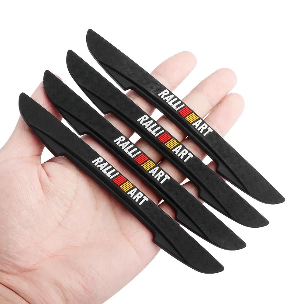 4pezzi Gomma Paraspigoli per Portiere Auto Adesivi Strisce Anti Collisione Per Mitsubishi Lancer 9 10 Outlander 3 Asx L200 Pajero ecc.