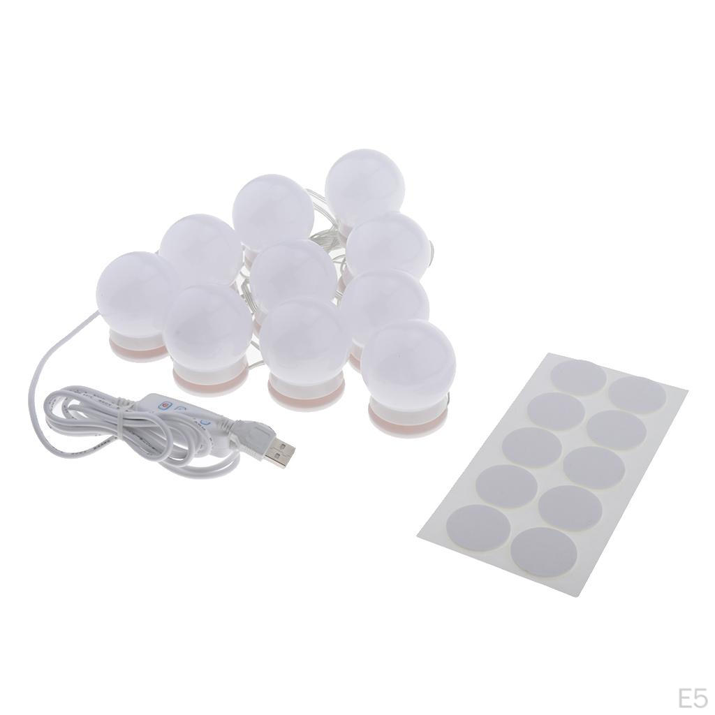 Style Vanity Lights Dimmable Mirror Bulbs USB Adapter for Bedroom