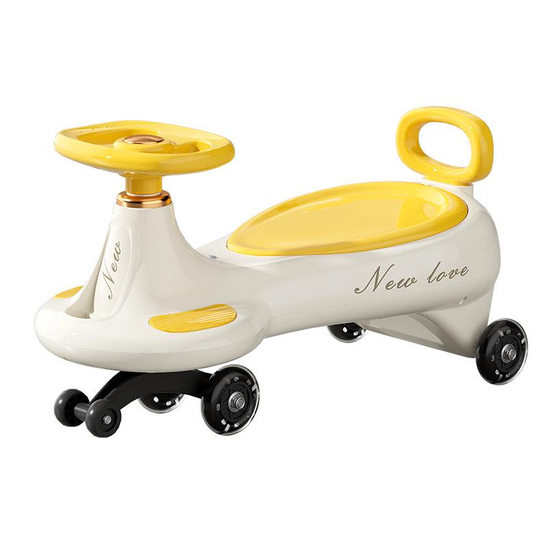 Children's Twist Car with Silent Wheels - Ages 1-8 & Adults, Anti-Rollover and Anti-Fall Scooter Toy