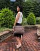 Moocat Genuine Leather Business Bag, Large Capacity, Available In 4 Colors, Men's and Women's, Travel, A4 Size, Handcrafted by Skilled Artisans (Gray)