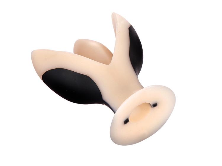 Vibrating Silicone Anal Plug with Electric Pulse Stimulation - Adult Erotic Toy