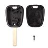 Key Shell for Peugeot 107 207 307 Citroen C1 C2 C3 - 2 Button Remote Key Fob Blade Without Groove Phonillico®