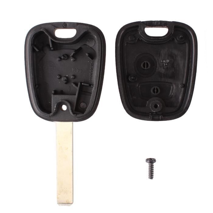 Key Shell for Peugeot 107 207 307 Citroen C1 C2 C3 - 2 Button Remote Key Fob Blade Without Groove Phonillico®