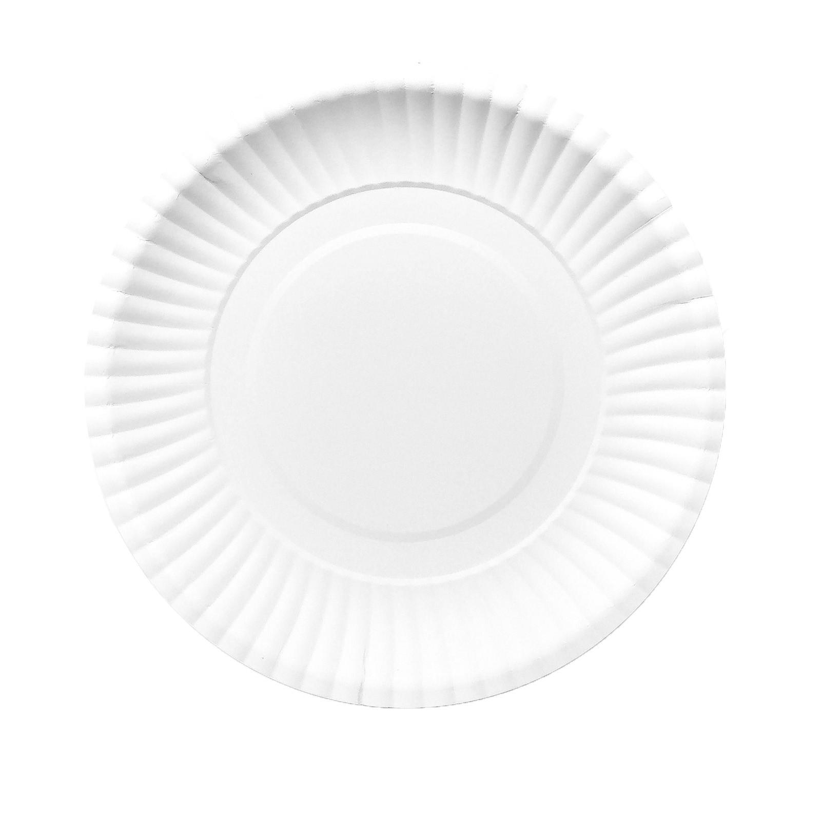 

200 Экологически чистых одноразовых бумажных тарелок 6 дюймов One Size