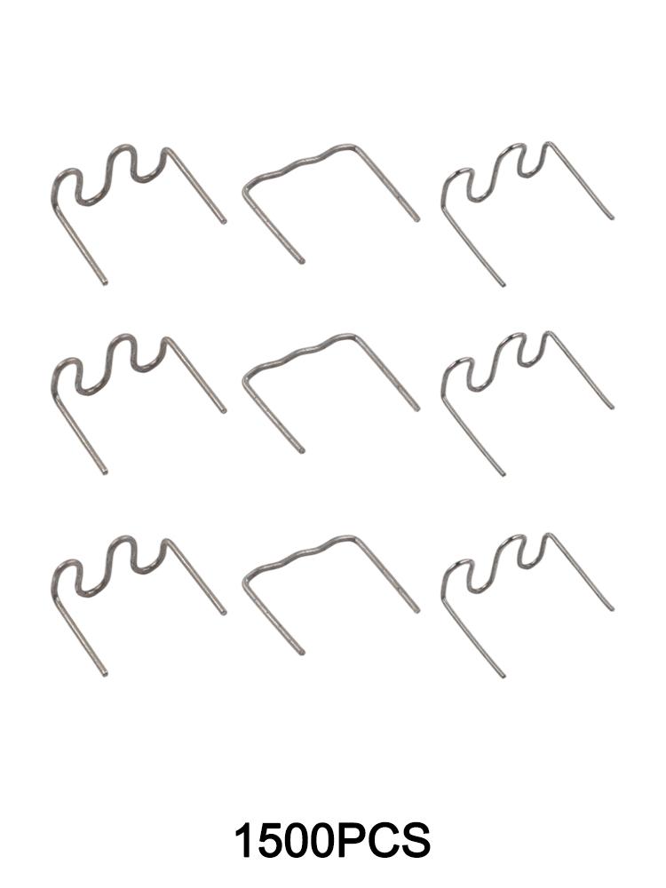Nylon PVC ABS Repair Car Bumper Repair 0.8mm Flat Staples 1500 Pieces Package 1500pcs Plastic Welder Staples Kit