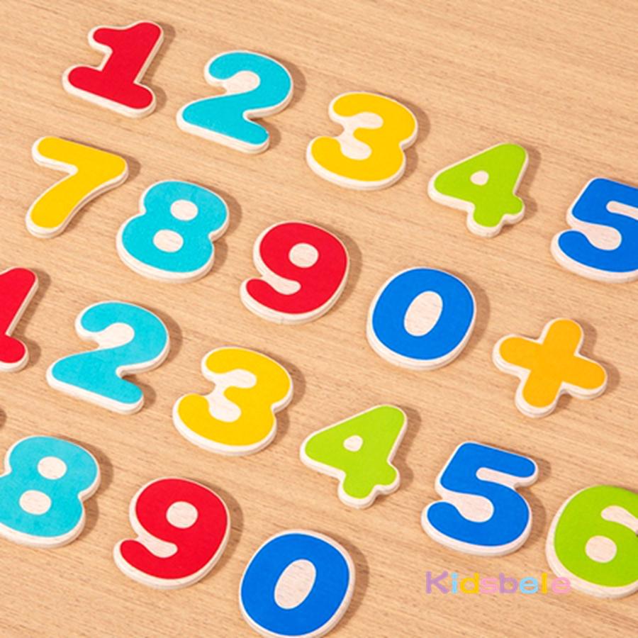 Montessori Addition And Subtraction Of Numbers Math Toys For Toddlers Color Cognition Learning Board Toys Wooden Counting Game
