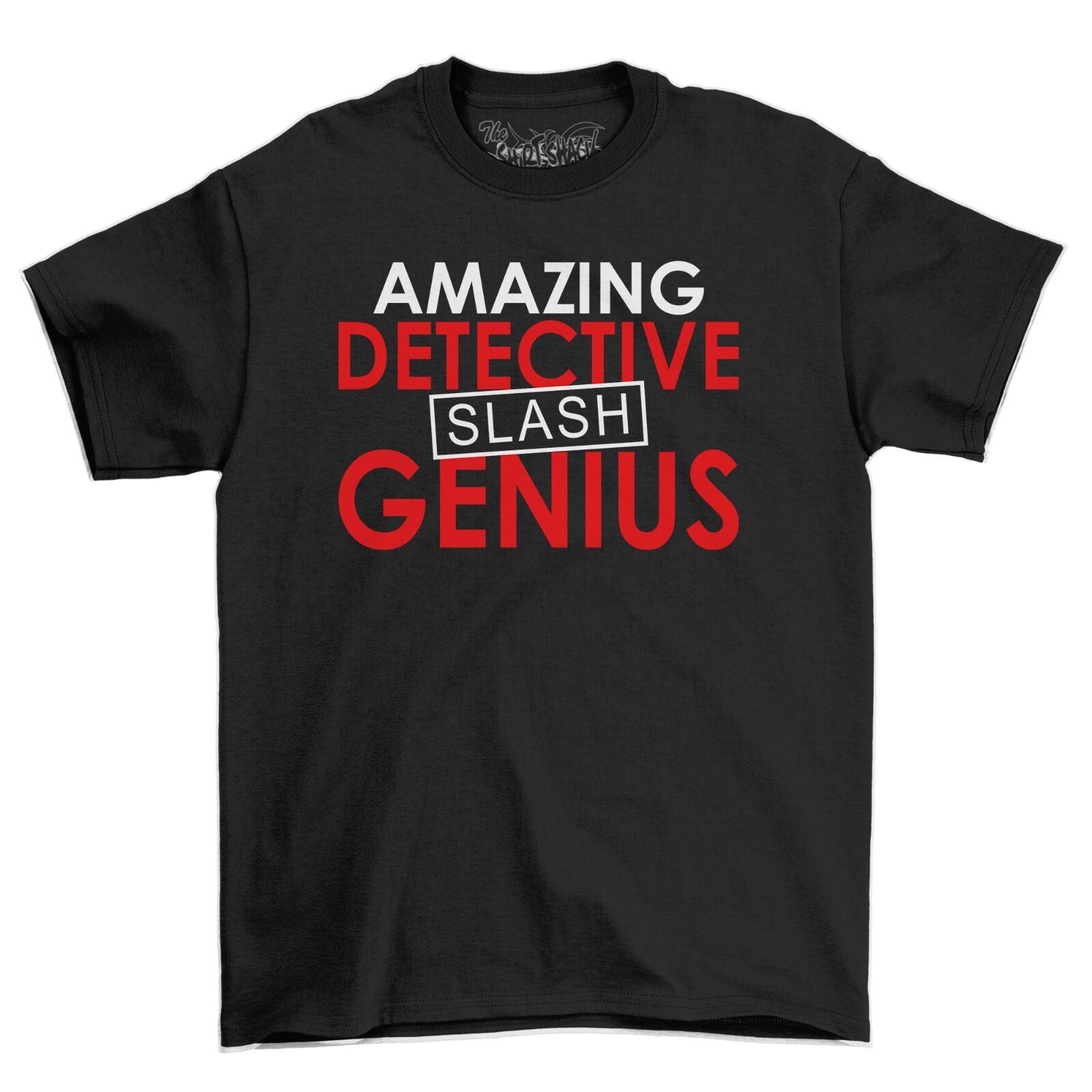 

Amazing Detective Slash Genius Men s Funny Mens Cotton T-Shirt Mens Womens Tees Top Tee Top Shirt XL