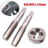 Maschio M10 X 1,25 mm & Filiera M10 X 1,25 mm Filettatura Metrica Mano Destra Acciaio Rapido