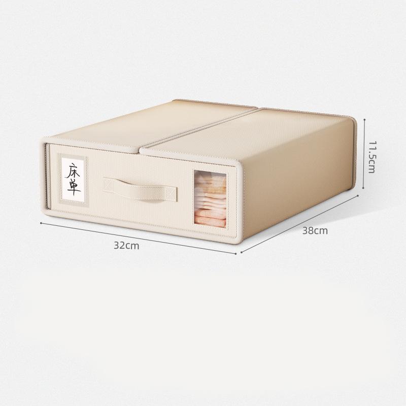 Creative Bed Sheet Storage Box Clothing Fabric Sheet 4-piece Organizer Wardrobe Blanket Quilt Cover Non-woven Oxford Storage Box