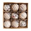 1Set Christmas Ball Ornaments 8cm Glitter Transparent Christmas Baubles For Xmas Tree Hanging Decoration New Year Gifts