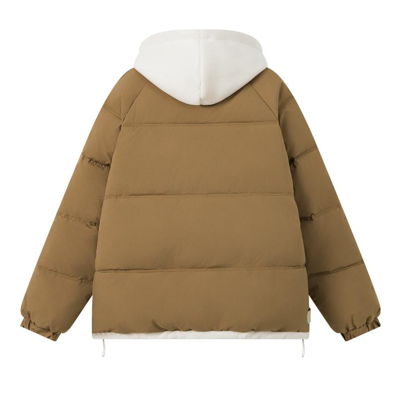 Fashion Winter Coats Woman Fake Two Pieces Parkas Casual Loose Thick Warm Lady Jackets Hooded Oversize Outerwears