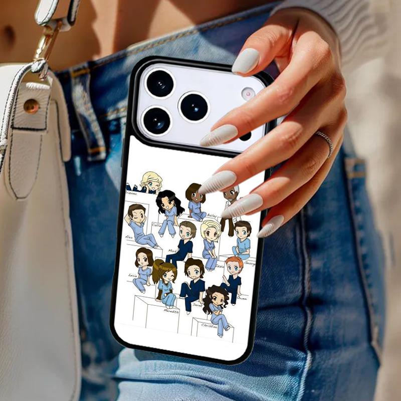 American TV Greys Anatomy Phone Case For iPhone 17 Air 14 15 13 12 Max Cover For Apple 14 15 16 16e 11 Pro Max Plus Coque