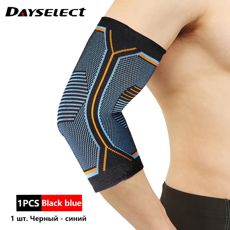 1Pcs Sports Knit Elbow Brace Weightlifting Support Reduce Tennis Golfers Elbow Pain Relief Compression S
