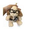 Cute Longeared Egg Tart Dog Keychain Plush Toy For Bag Decor And Gift For Girls