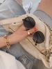 Peisyeon Samantha Matte Gold Metal Frame Daily Sunglasses