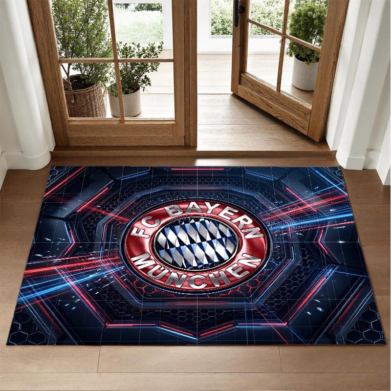 Tapis Velours Cristal Design Bayern Munich Tapis Décoratif Doux pour Chambre à Coucher Entrée