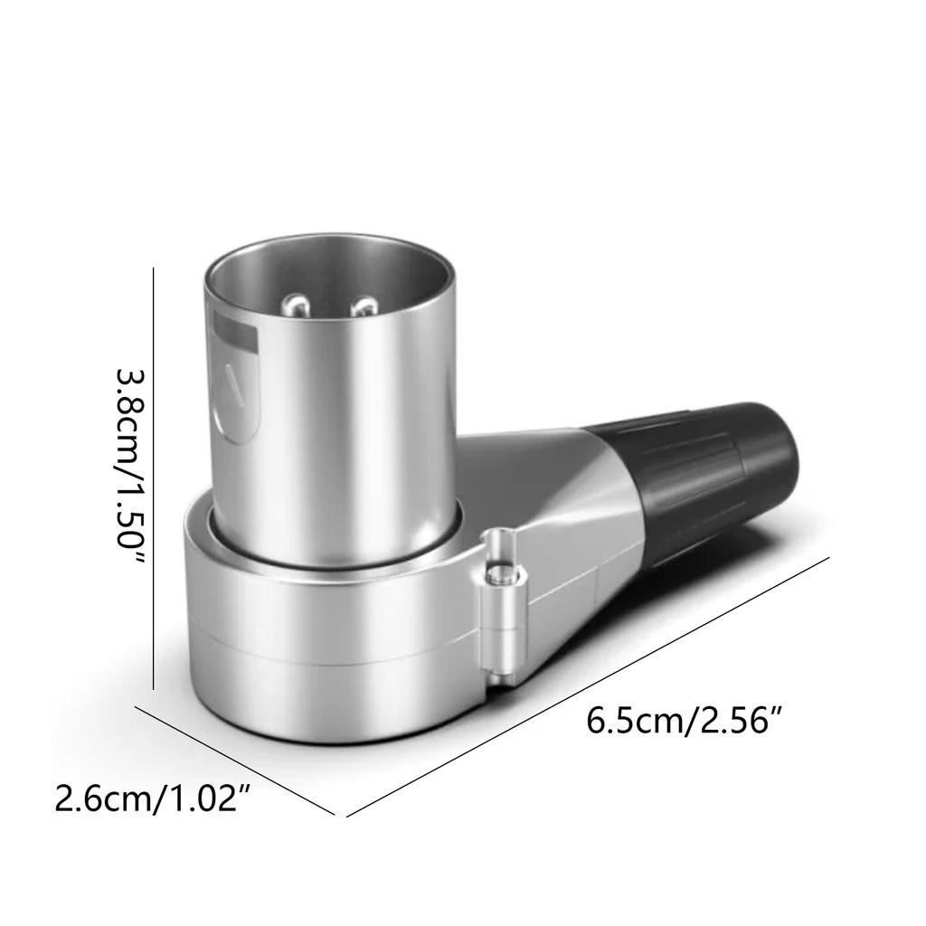 3 Pole Right Angle XLR Connector 90 Degree Male Female XLR Adapters 3 Pin Microphone Plug Audio Cable Connector