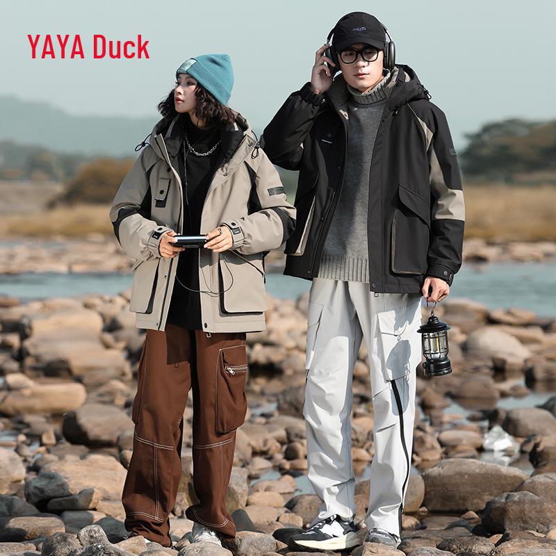 Duck Duck Couple Style Hooded Short Down Jacket - Versatile, Warm Autumn Outerwear