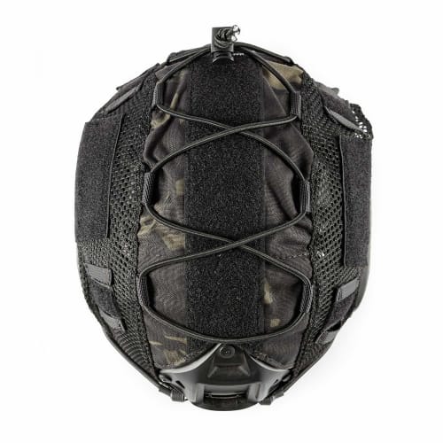OneTigris MC Helmet Cover for Fast PJ Helmets, Black Camouflage, Airsoft Headwear